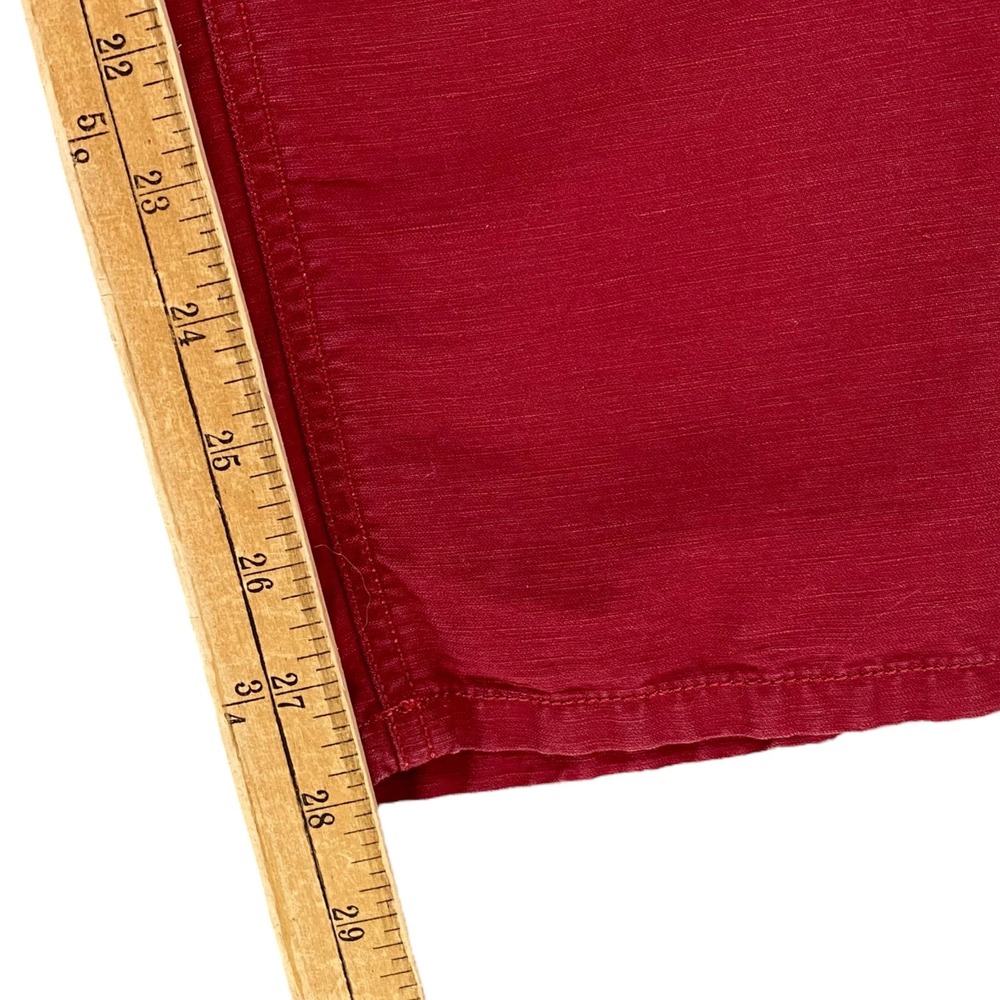 LOFT Red Chinos Pants Utility Pockets Casual Everyday Trousers Size 6 - Picture 5 of 9